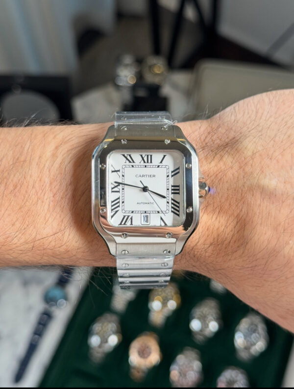 CARTIER SANTOS 40 MMFONDO BLANCO