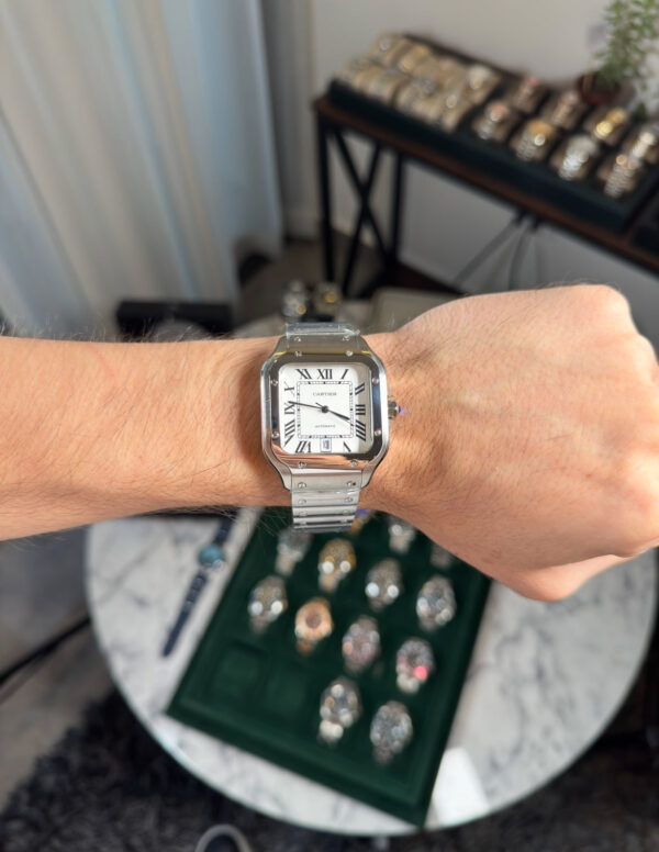 CARTIER SANTOS 40 MMFONDO BLANCO