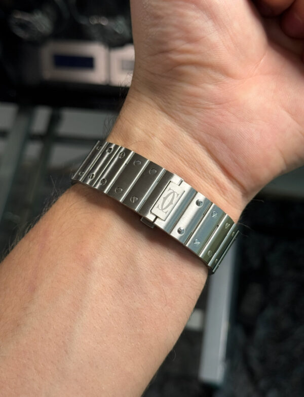 CARTIER SANTOS SUIZO - FONDO NEGRO