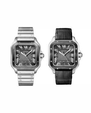 CARTIER SANTOS SUIZO - FONDO NEGRO