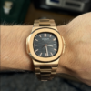 PATEK PHILIPPE NAUTILUS ROSE GOLD - FONDO NEGRO