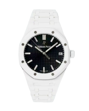AUDEMARS PIGUET ROYAL OAK SUIZO - BLANCO FONDO NEGRO