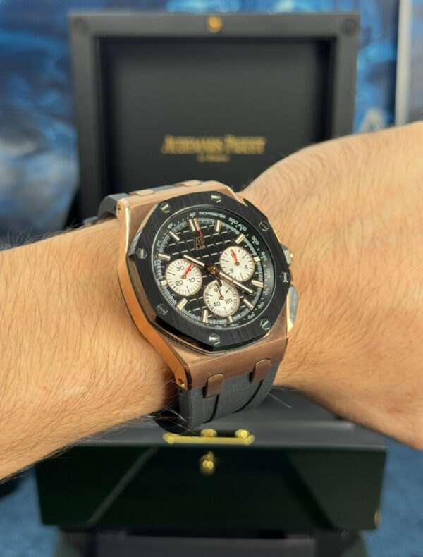 AUDEMARS PIGUET ROYAL OAK OFFSHORE CRONÓGRAFO SUIZO - NEGRO ROSE GOLD