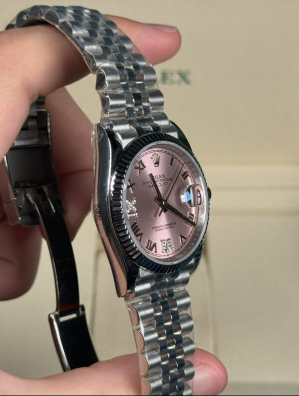 ROLEX DATEJUST DAMA 36MM ROSA SUIZO DIAMANTES
