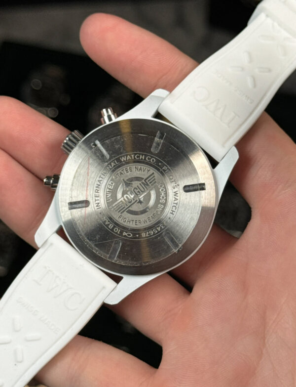 IWC SCHAFFHAUSEN PILOT CHRONOGRAPH BLANCO