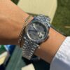 ROLEX DATEJUST DAMA 36MM SUIZO DIAMANTES PLATEADO