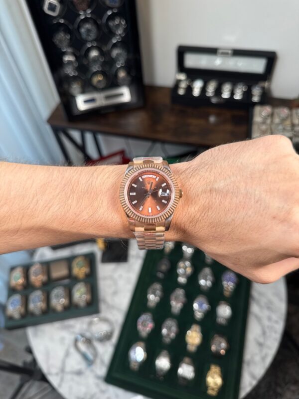 ROLEX DAY DATE ROSEGOLD - FONDO CAFÉ