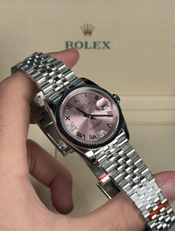 ROLEX DATEJUST DAMA 36MM ROSA SUIZO DIAMANTES
