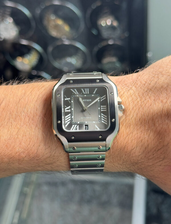 CARTIER SANTOS SUIZO - FONDO NEGRO
