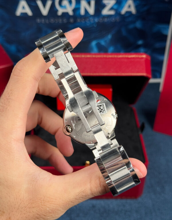 CARTIER BALLON BLEU SUIZO DOBLE EXTENSIBLE - FONDO BLANCO
