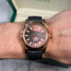 ROLEX SKY-DWELLER CAUCHO - MARRÓN