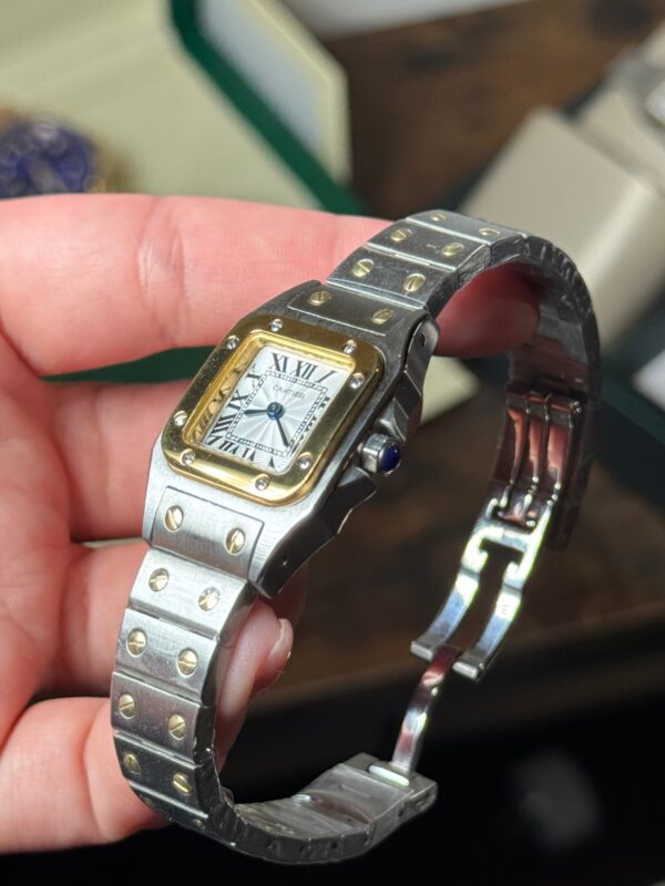CARTIER SANTOS DOBLE TONO MINI DAMA