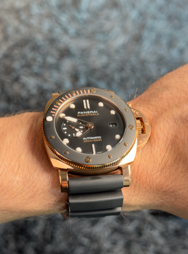 PANERAI SUBMERSIBLE - NEGRO CON ROSE GOLD