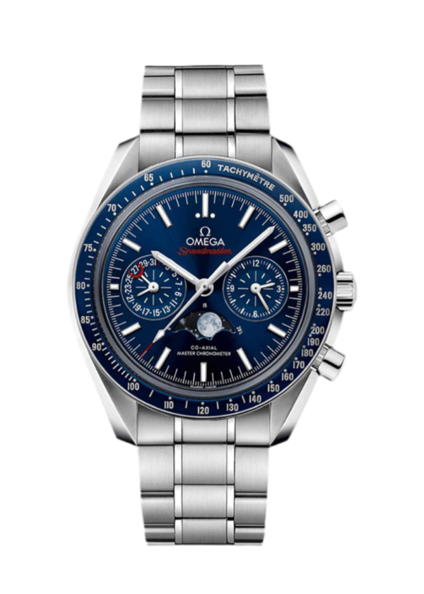 OMEGA SPEEDMASTER MOONPHASE - FONDO AZUL