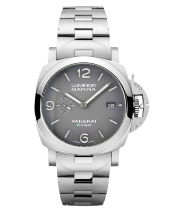 PANERAI LUMINOR MARINA ESTEEL - PLATA FONDO GRIS