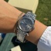 ROLEX DATEJUST DAMA 36MM SUIZO DIAMANTES PLATEADO