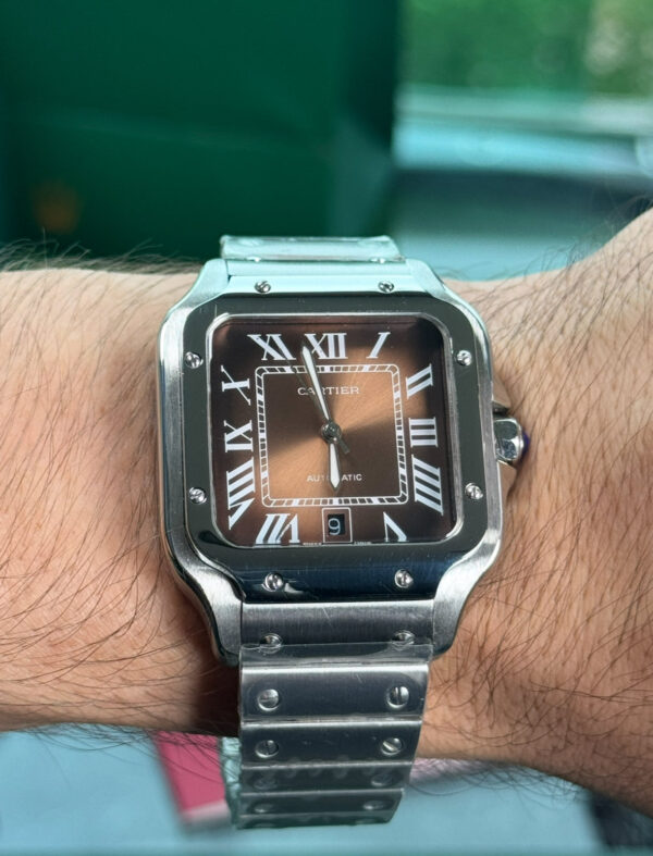 CARTIER SANTOS FONDO MARRÓN