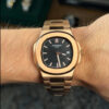 PATEK PHILIPPE NAUTILUS ROSE GOLD - FONDO NEGRO