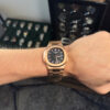 PATEK PHILIPPE NAUTILUS ROSE GOLD - FONDO NEGRO