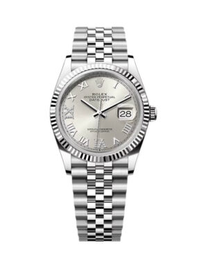 ROLEX DATEJUST DAMA 36MM SUIZO DIAMANTES PLATEADO